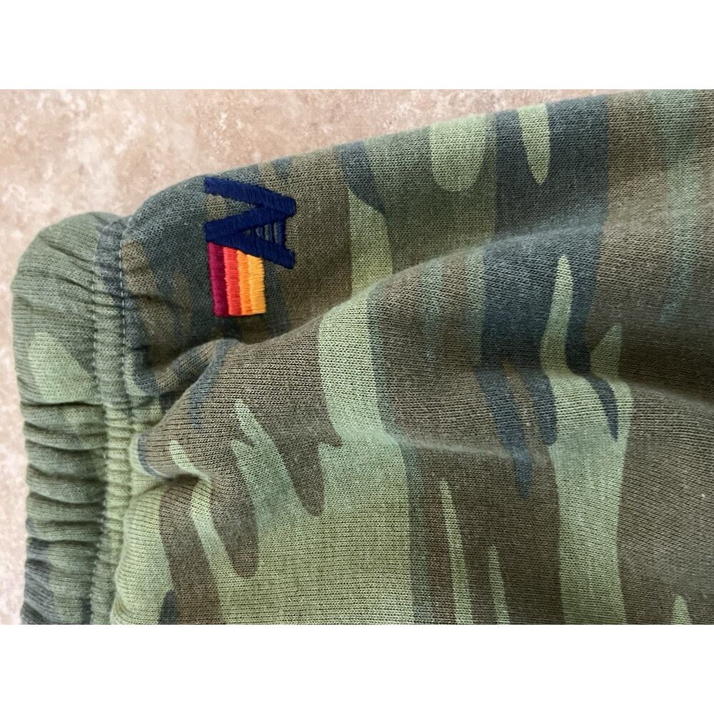 Nwot AVIATOR NATION Sweatpants Large Camo Logo Venice CA Spellout Jogger - Picture 7 of 7
